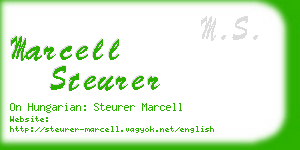 marcell steurer business card